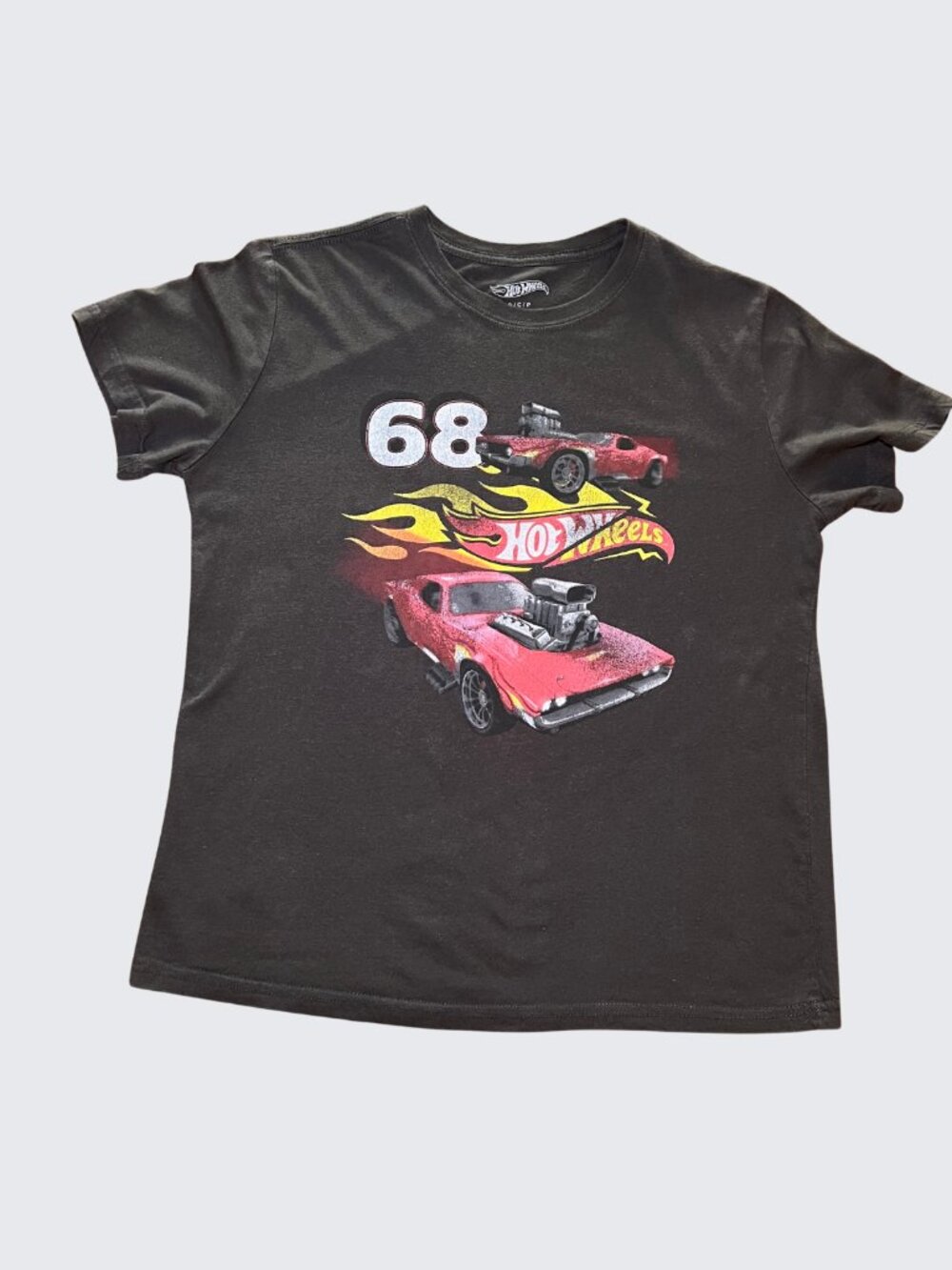 Hot Wheels 68 Muscle Cars Graphic T-Shirt Gray Unisex S